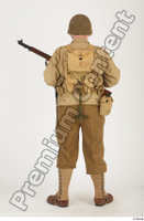 U.S.Army uniform World War II. ver.2 army poses with gun soldier standing whole body 0013.jpg